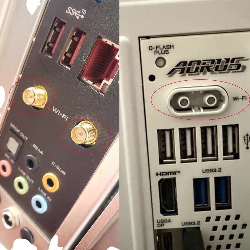 WiFi 7 EZ-Plug Antenna adapter For GIGABYTE B850 X870 Z890