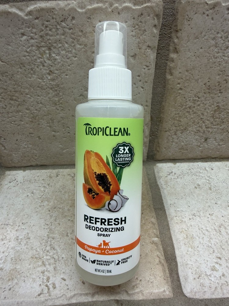 Tropiclean Refresh Deodorizing Spray- Papaya + Coconut