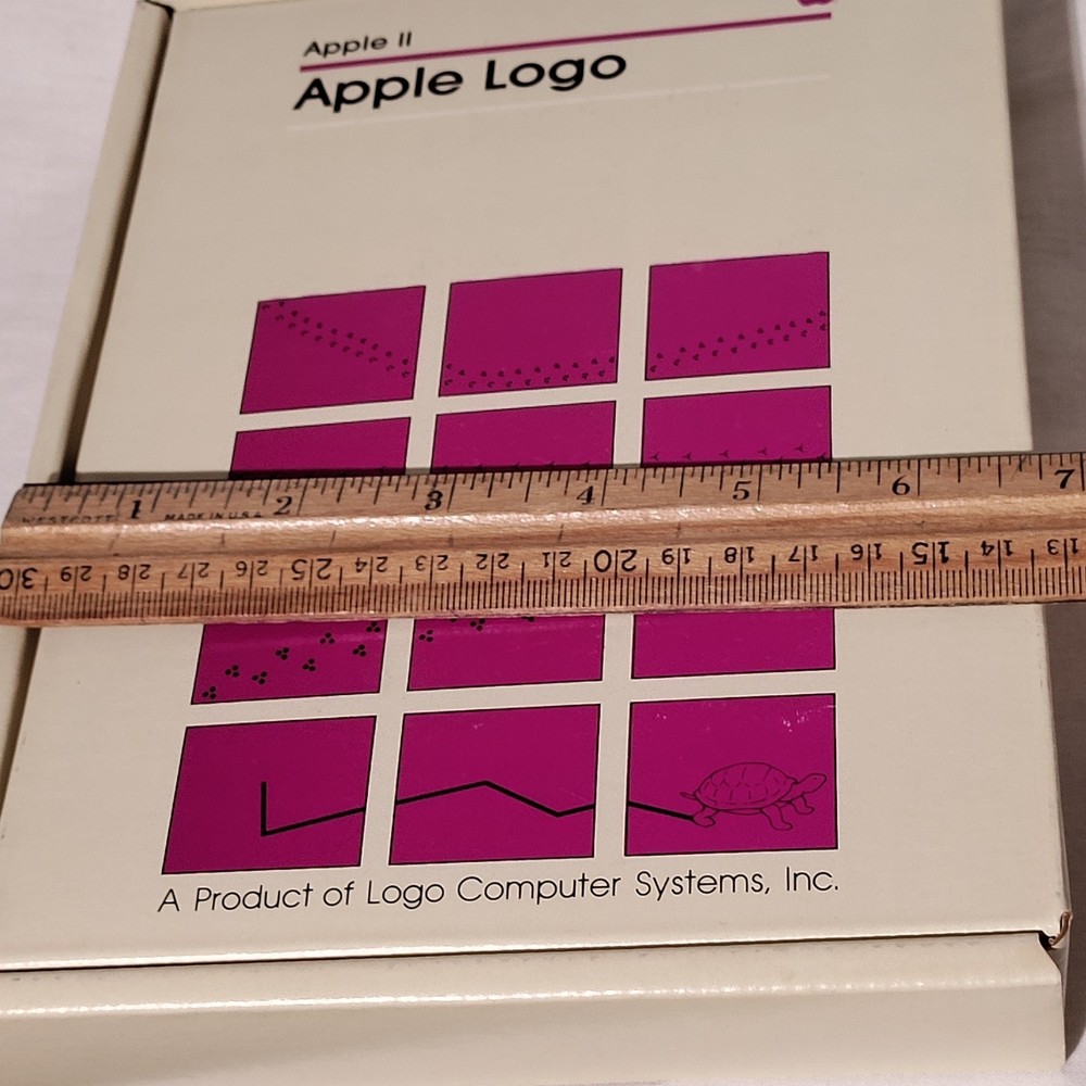 1982 Apple II Logo Software (Logo Computer Systems Inc) BOX ONLY - BOX ONLY