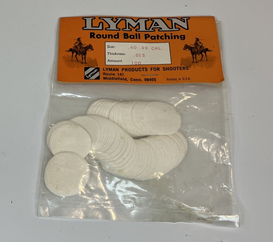 Lyman Round Ball Patching .40-.49 Cal. 100 Quantity .015 Thickness