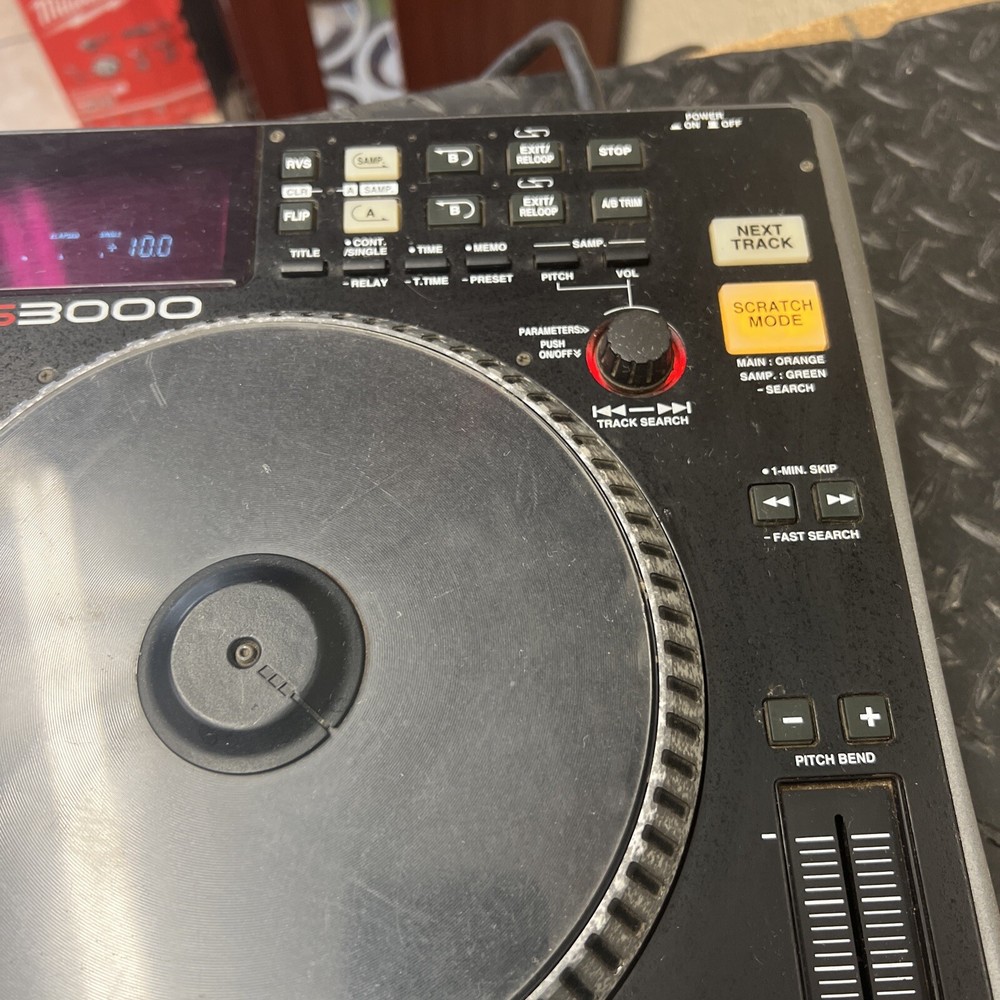 DENON DN-S3000 Digital Turntable CDJ Table Top DJ CD MP3 BlacK Tabletop Control