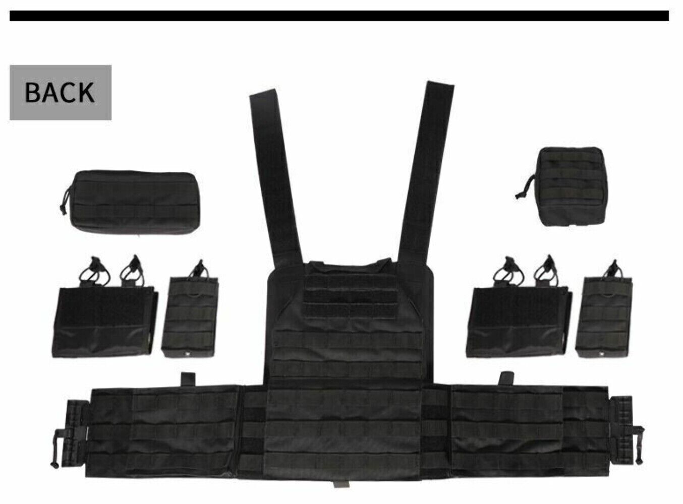 Urban Assault Phantom Sage Tactical Vest Plate Carrier W/ Level III Armor Plates