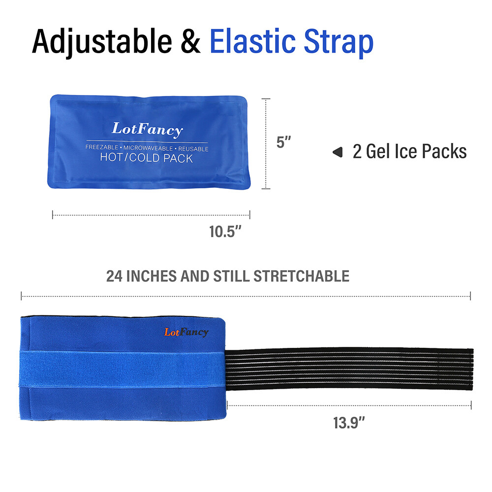 Reusable Ice Pack Gel Wrap Hot Cold Therapy Pain Relief For Knee Head Neck Ankle