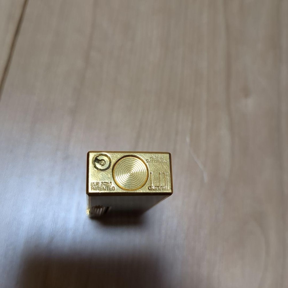 Dunhill Rollagas lighter green gold without box