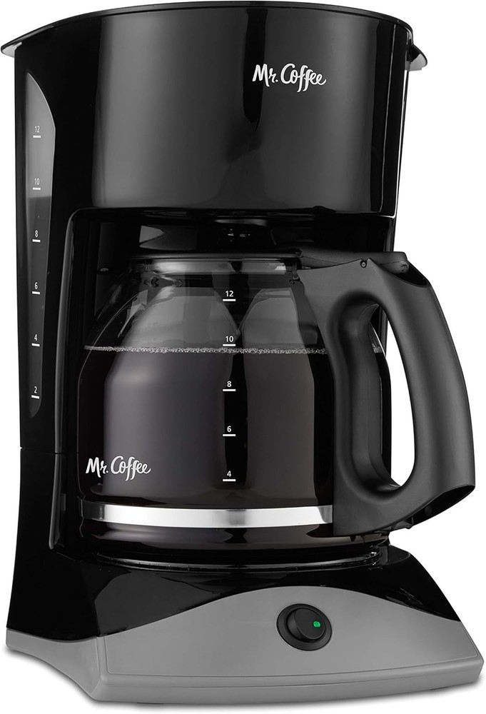 Classic Fully Automatic Black Coffee Maker, 12 Cups with User-Friendly Design