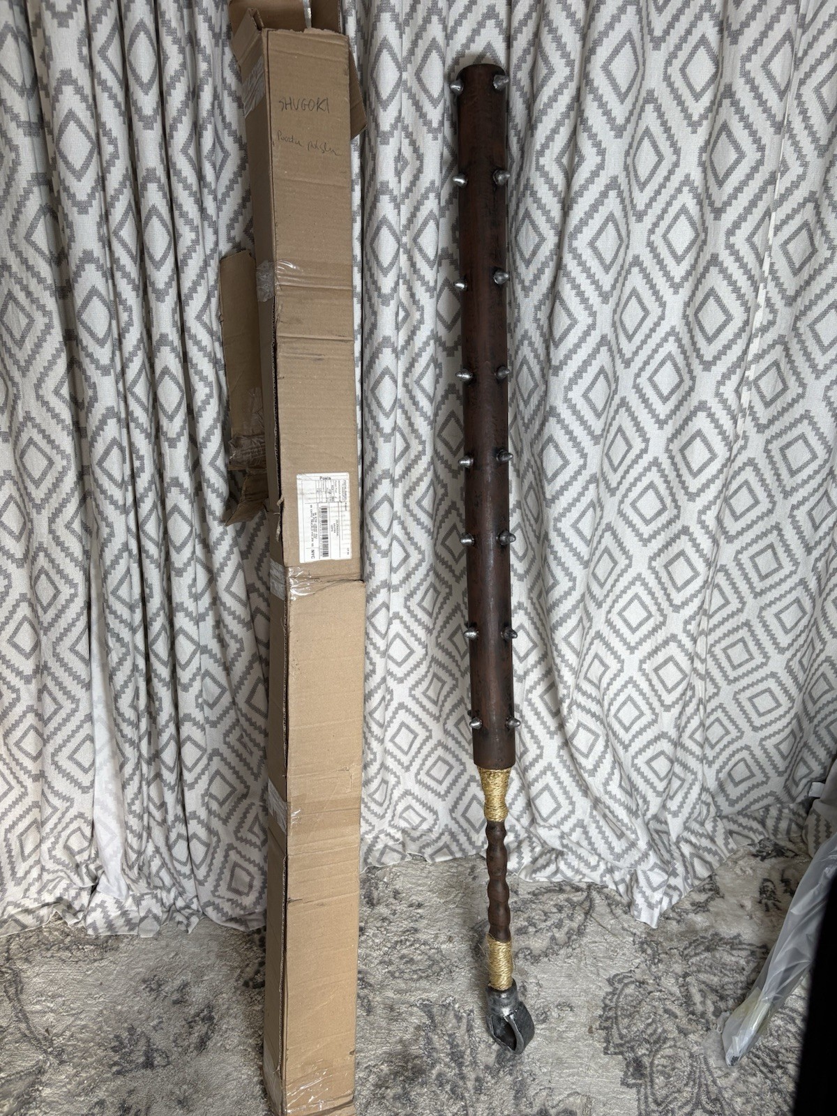 LARP Mace Cosplay Samurai Stick Foam Spiked Club Comic-con / Dragoncon Sword