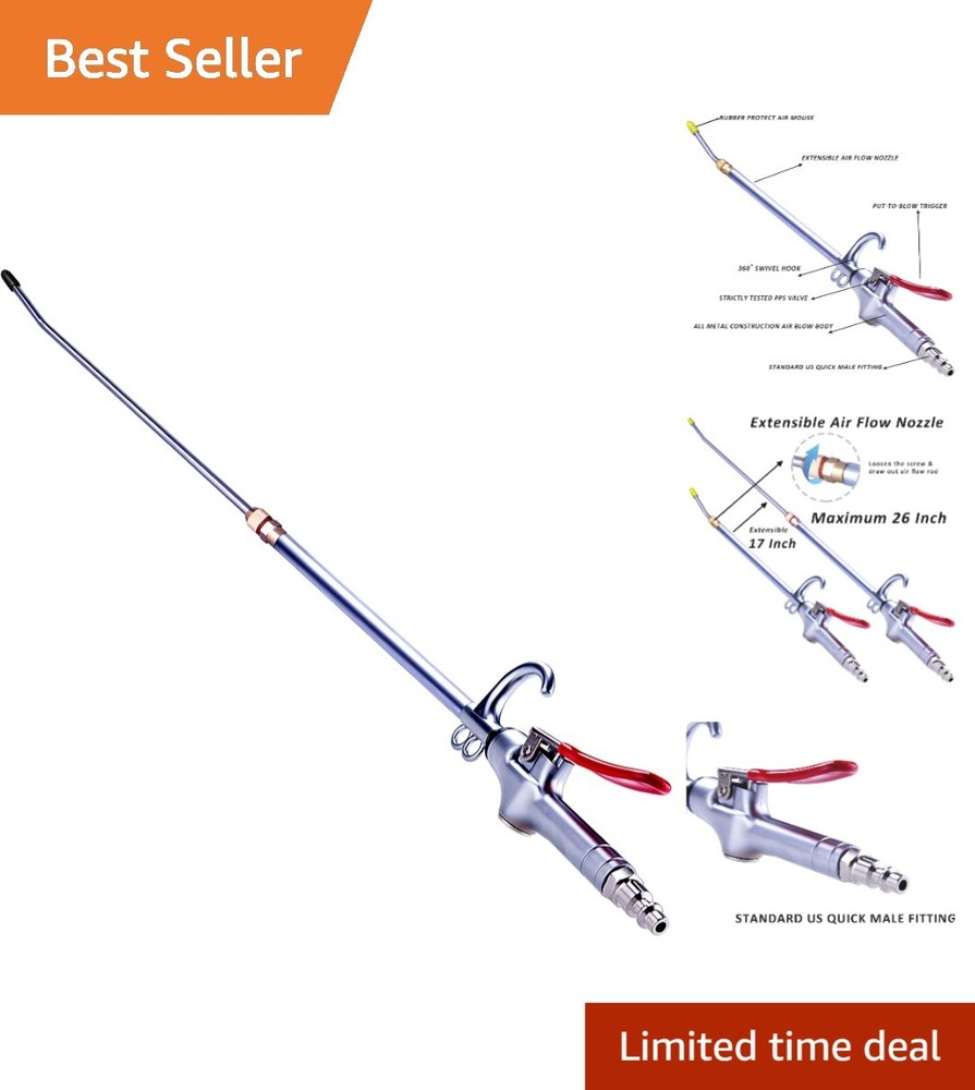 Versatile Pneumatic Air Compressor Tool - 26-Inch Dust Remover for Every Cleanup