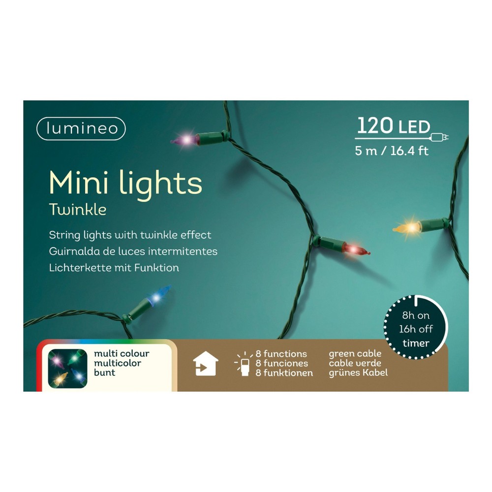 MINI 120LTS TWINKLE MULTI GREEN WIRE 16.4FT    23