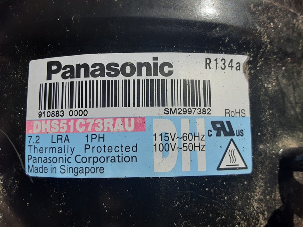 Panasonic DHS51C73RAU Refrigerator Compressor from Electrolux LFHT1513LW5
