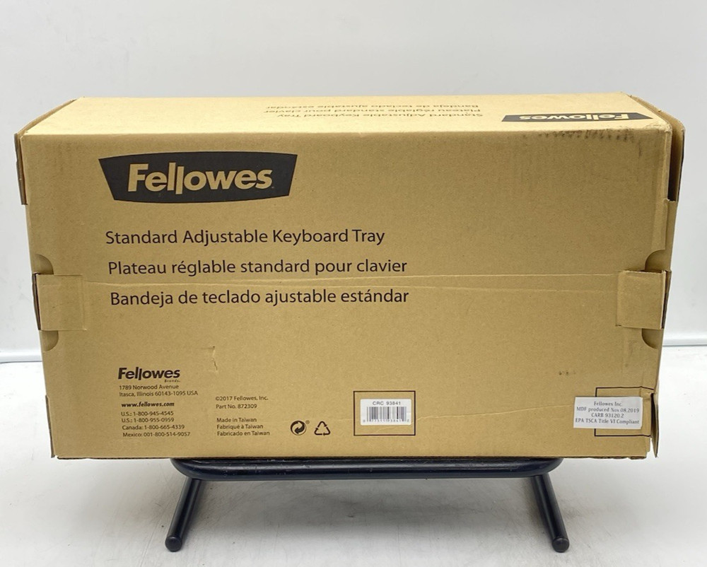 FELLOWES STANDARD ADJUSTABLE KEYBOARD TRAY 93841
