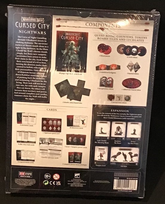 Warhammer Quest ~ Cursed City ~ Nightwars ~ Expansion Pack ~ OEJ