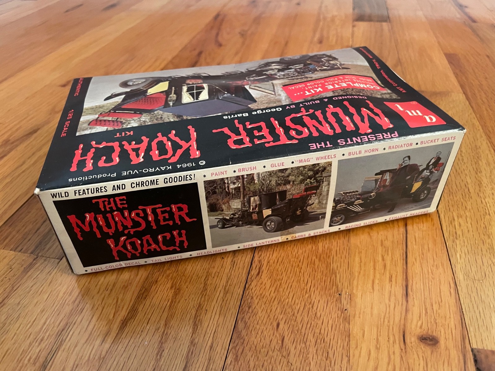 Vintage 1964 AMT MUNSTER KOACH Model Kit, George Barris