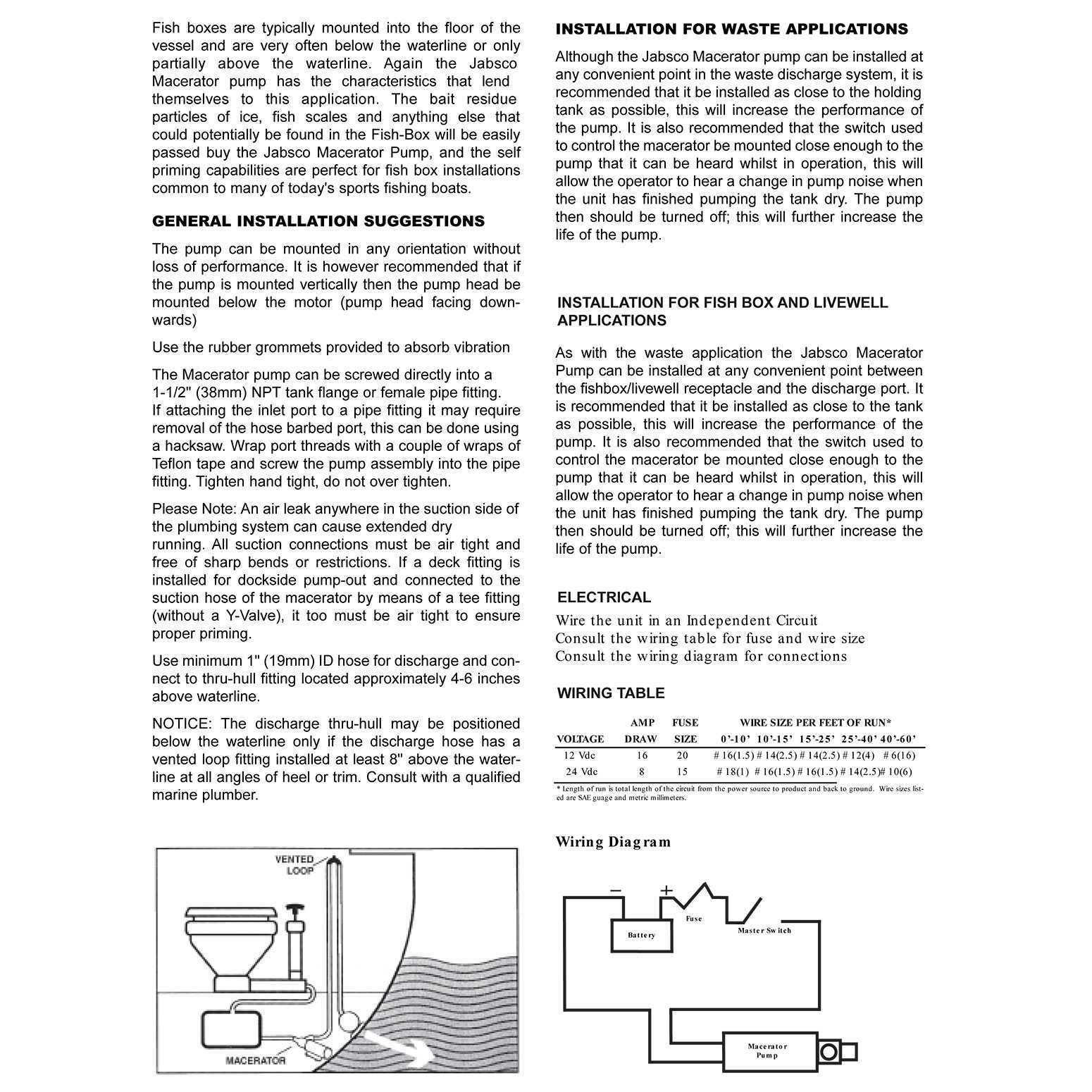 Jabsco 18590-2092 Macerator Waste Pump 12V DC Marine Self-Priming 1-1/2" 1"