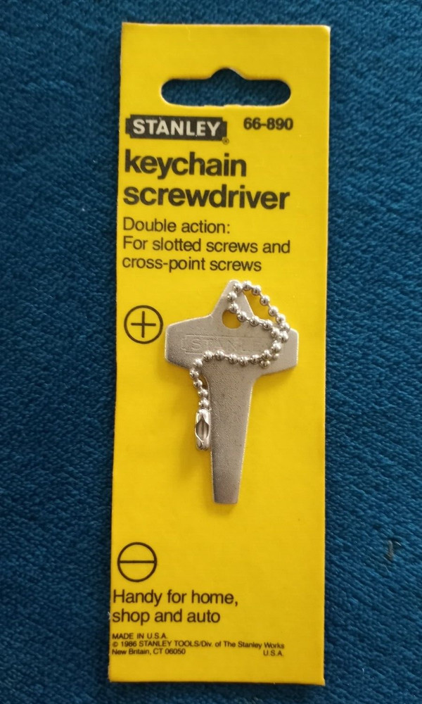 STANLEY 66-890 KEY CHAIN SCREWDRIVER / NEW