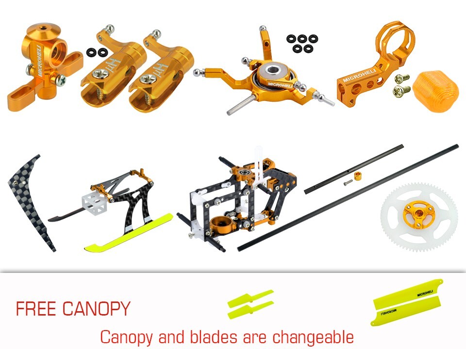 Microheli CNC Performance Package (GOLD) - BLADE NANO S2 / S3