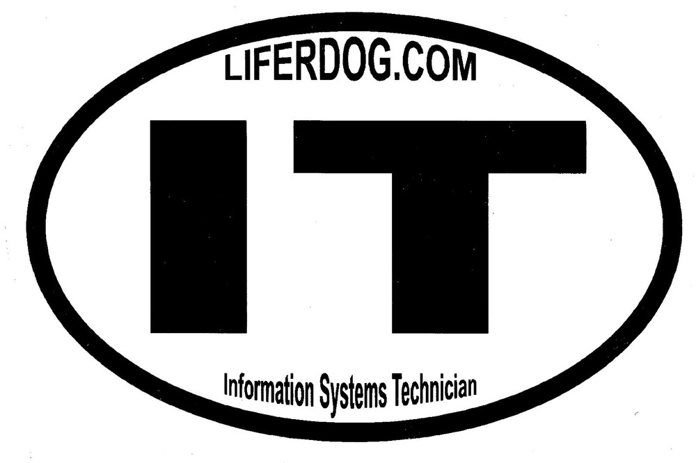 4x6 USN IT INFORMATION SYSTEMS TECHNICIAN  STICKER