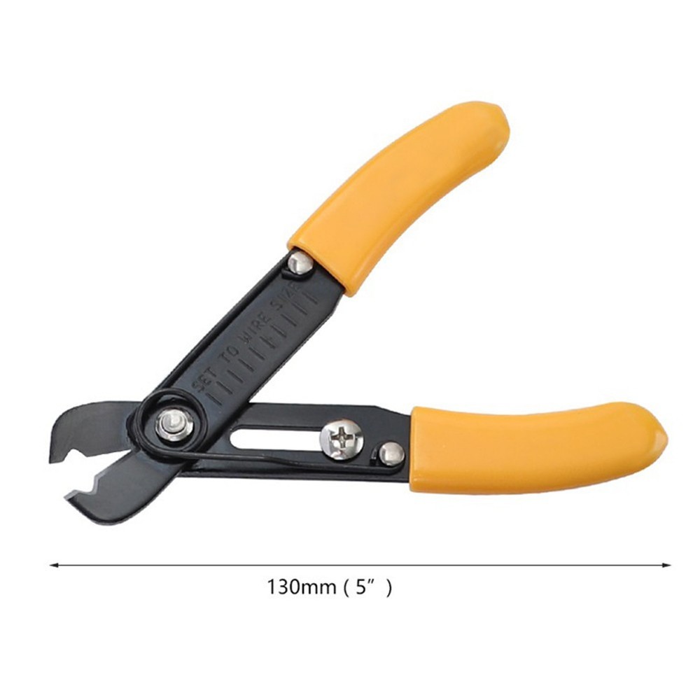 Electrical Wire Cable Cutting Single Hole Wire Stripper Flush Pliers Adjustable