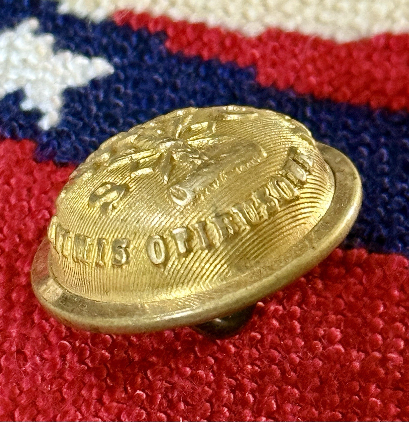 SC Palmetto Civil War Coat Button Jacob Reeds Sons Excellent Gilt Bubble Style
