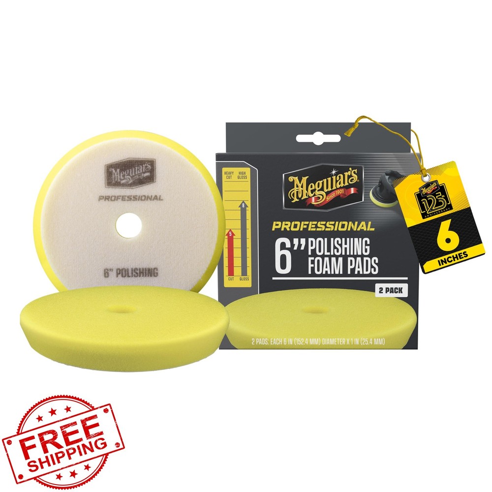 Meguiar's Professional 6" Polishing Foam Pad 2 Pack