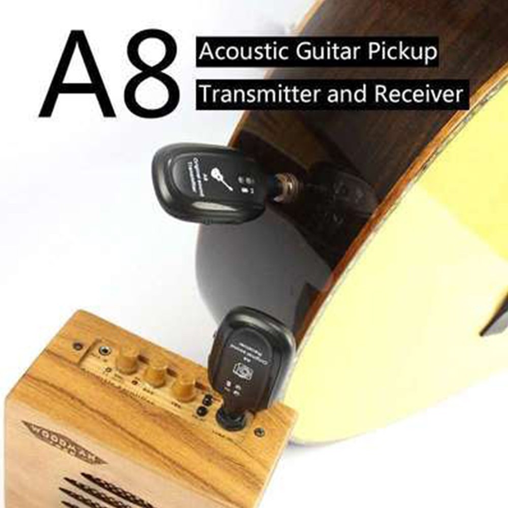 Professional Grade Wireless Guitar Transmitter & Receiver Rechargeable