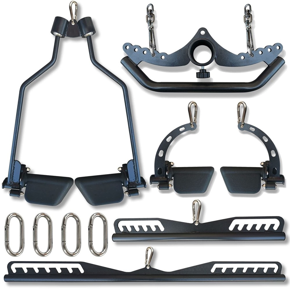 KORIKAHM LAT Pulldown Attachments for Cable Pulley System Machine, T-bar Row ...