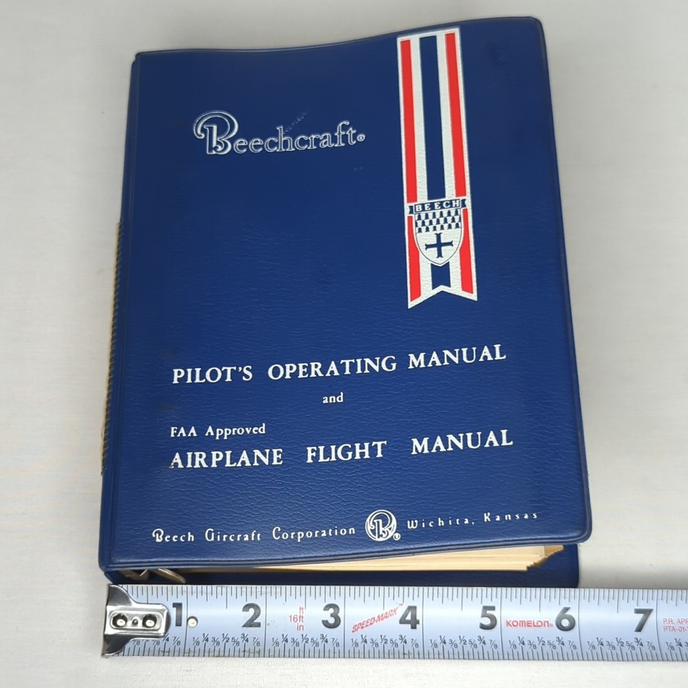 Beechcraft E55 & E55A Baron Pilot's Operating Handbook TE-938, TE-943 1973