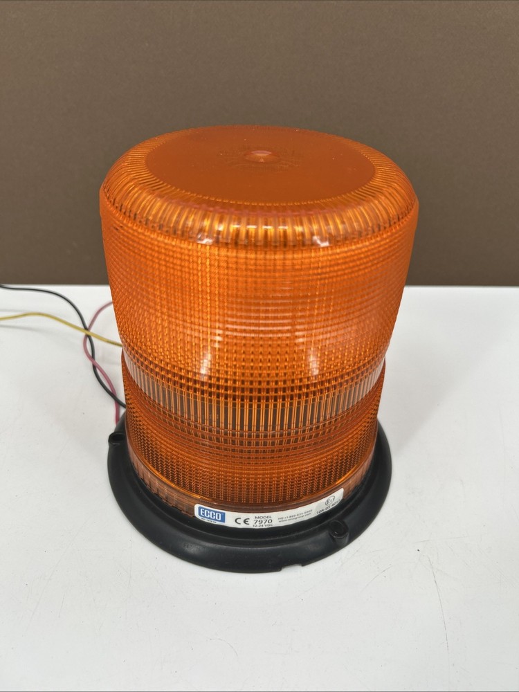 ECCO 7970 AMBER Beacon Light Screw Down / Pole Mount Amber