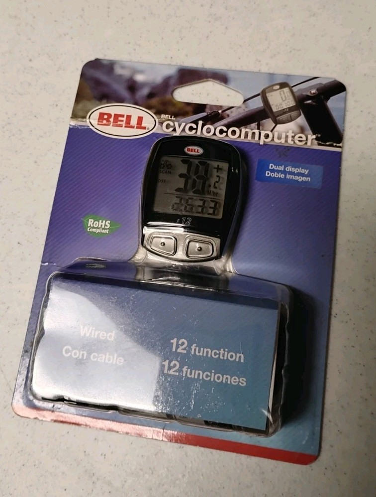 Bell - Cyclocomputer (20 function) calorie counter, back-lit screen 2010  NOS