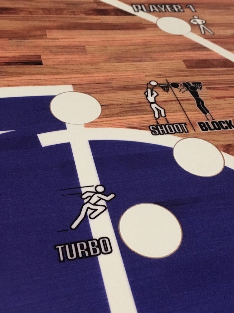 NBA Jam Tournament Edition Arcade Control Panel Overlay CPO Decal TE Midway