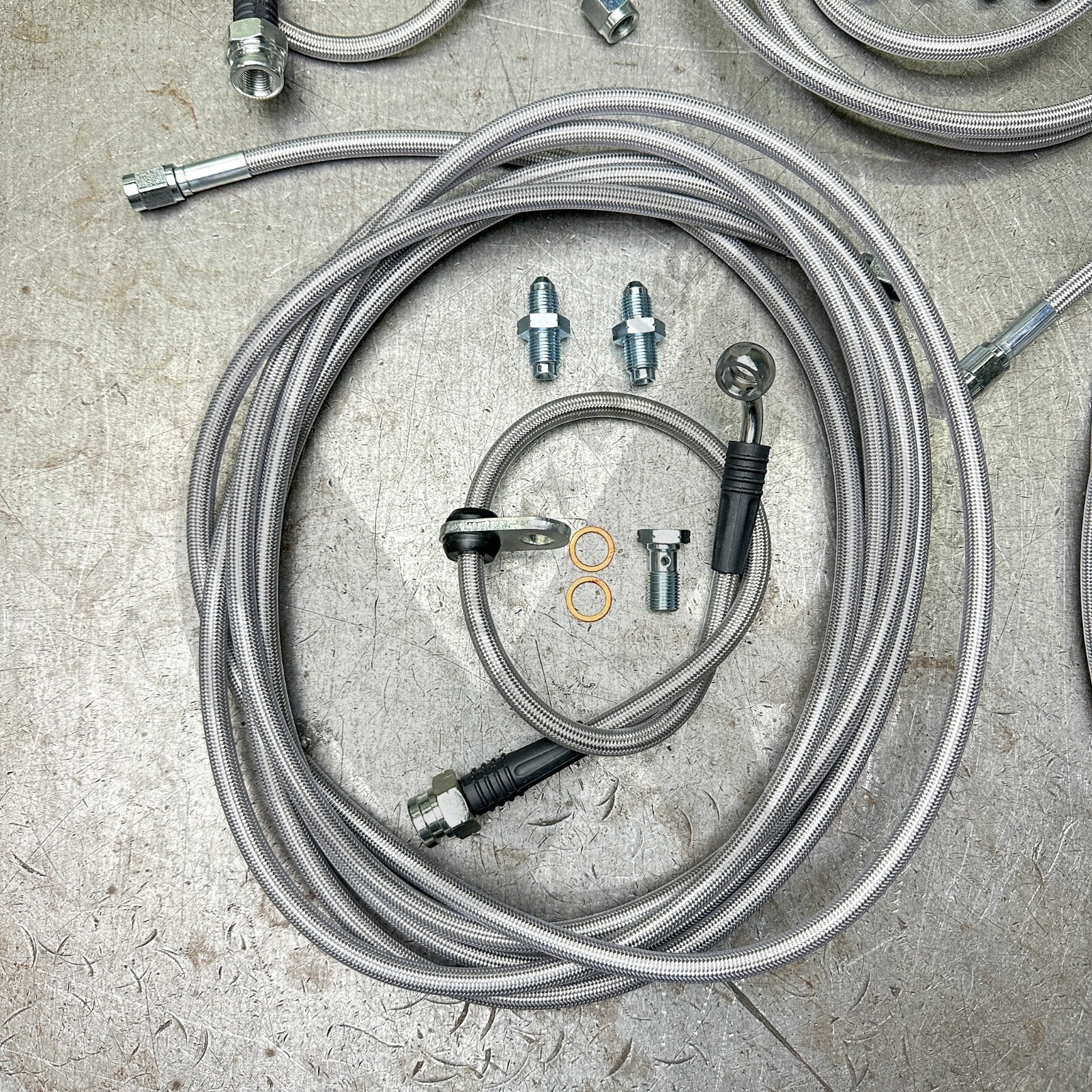 Front & Rear Brake Line Replacement Kit For 88-91 Honda CRX w/rear disc