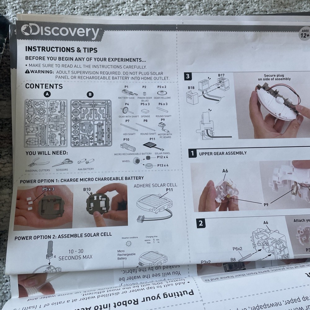 Discovery Build Create Robotics Kit 9 Designs! No Box- Most Items Still Sealed