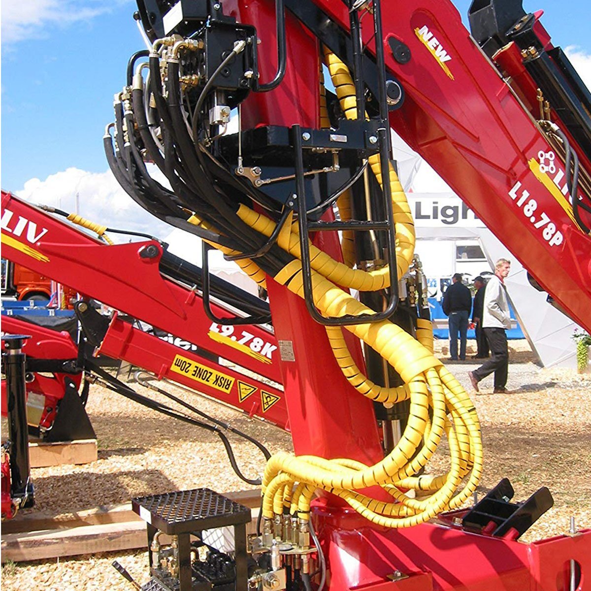 Heavy Duty (HDPE) Spiral Wrap - 1/2" to 5" Size Options - Protect Hoses & Cables