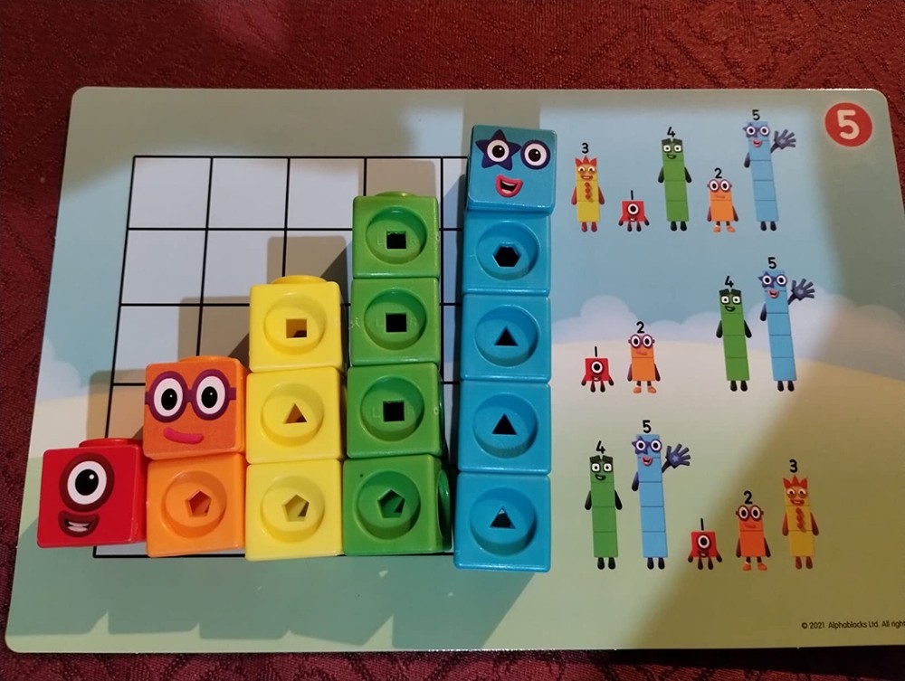 Mathlink Cubes Number blocks1-10 Activity Set, 30 Preschool Learning Activities