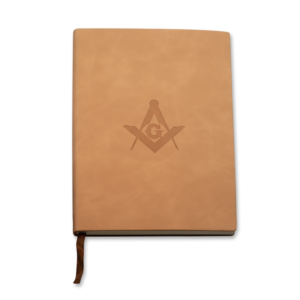 Square & Compasses Masonic Bound Journal [Tan]