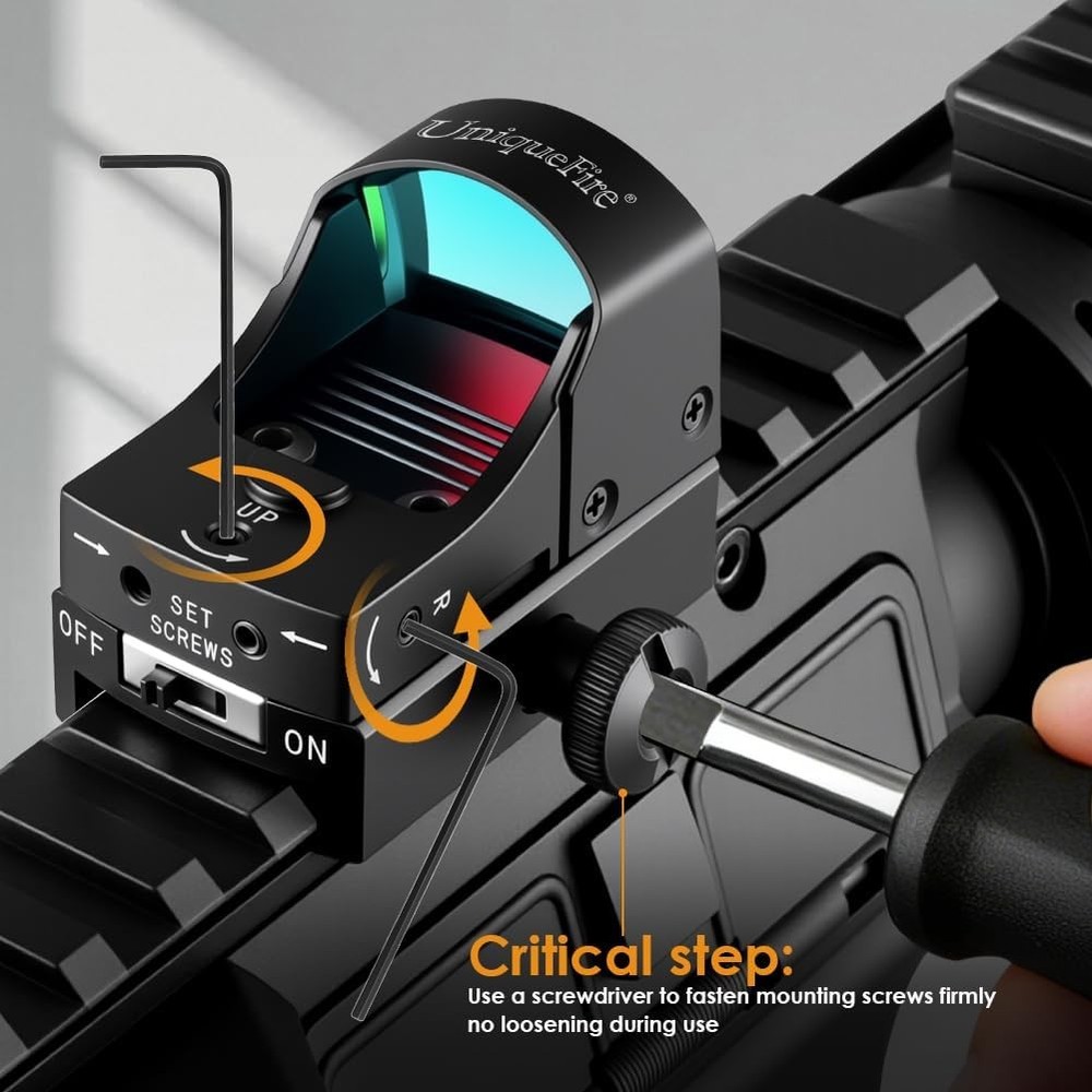 3 MOA Sight Mini Red Dot Scope Sight Reflex Mount Collimator Universal Hunting