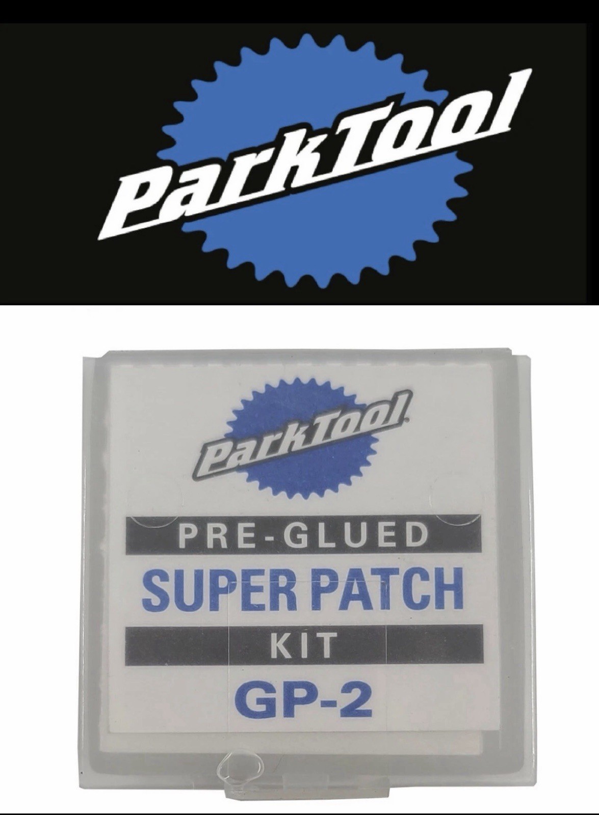 Park Tool GP-2 Pre-Glued Super Patch Kit 3M Adhesive Tube Repair Bike glueless