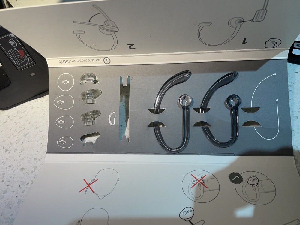 Plantronics Savi W445 Wireless Headset, USB D100A Dongle, Bluetooth, Two Battery