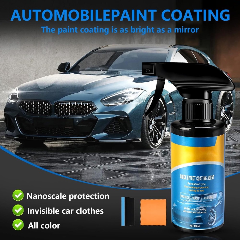2pack Quick Effect Coating Agent,enhance Ceramic Spray Coating,Multi-Functional