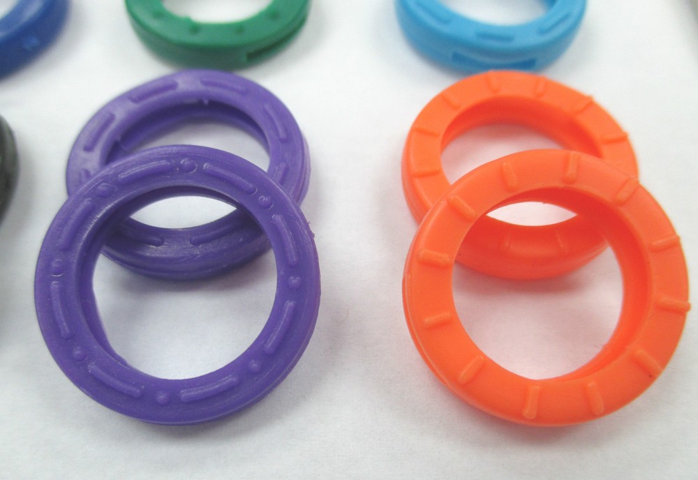 14 Coded Key Head Markers/Finders Set 7 Colors/Marks Code your Key Ring Keys