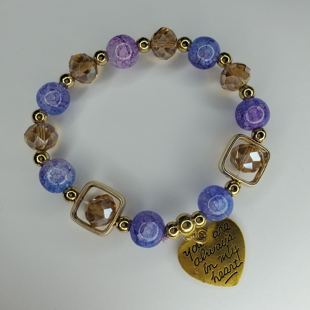 Hand crafted artisan unique gemstone bracelet