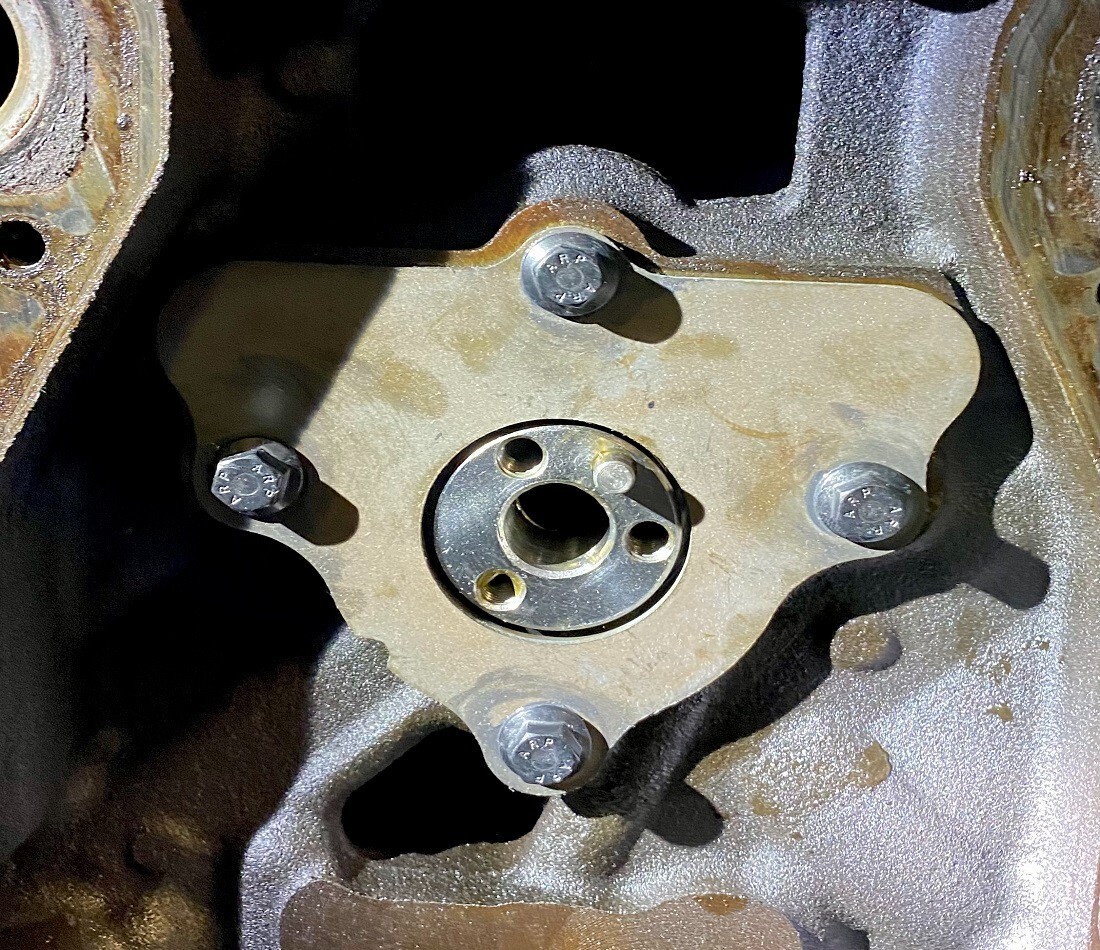 Camshaft Thrust Retainer Plate LS with ARP 134-1002 Bolts LS1 5.3 5.7 6.0 6.2