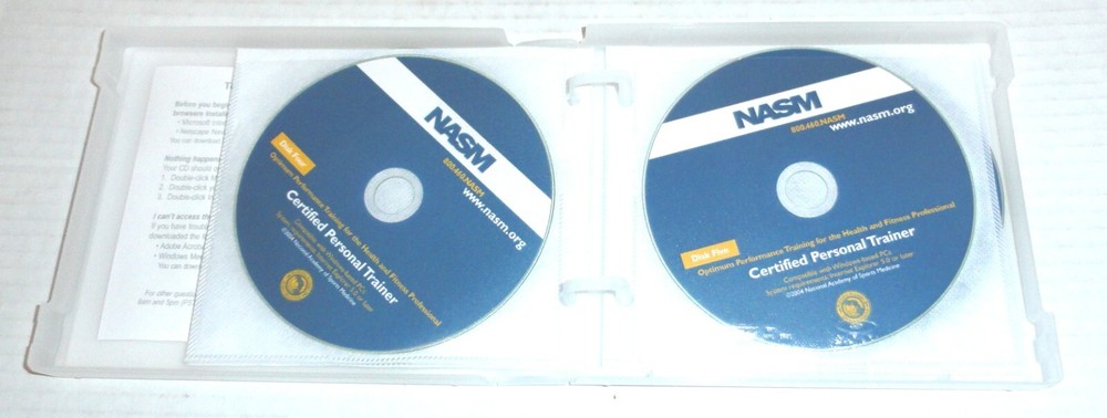NASM Optimum Performance Training Interactive CD-ROMs 7-Disc Set for Windows PC
