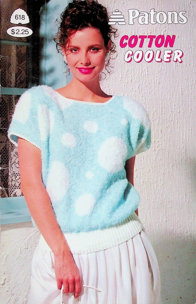 Sweaters Pullovers Cotton Coolers Knit Patterns By Paton's