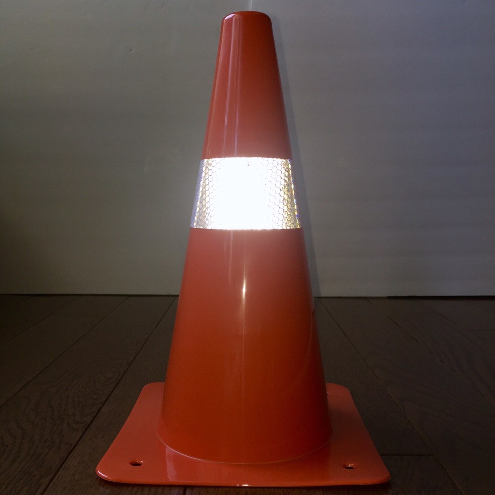 4 Orange Safety Cones Reflective Traffic Sports Night Mountable Stackable Set