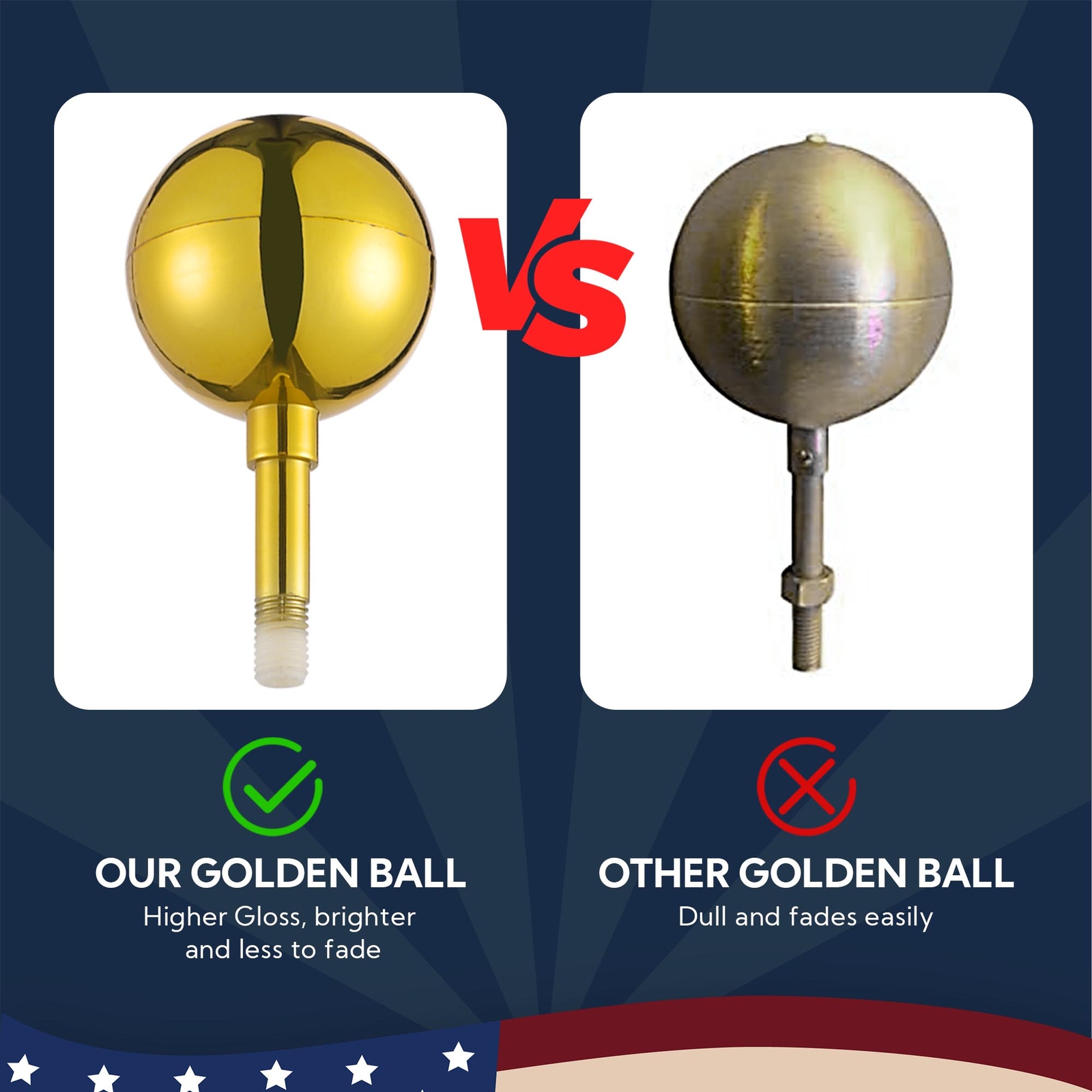 Yescom Bravery 20ft LED Solar Light Sectional Flag Pole Kit Outside Black