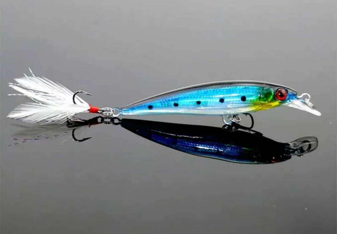 Largemouth bass fishing lures wobbler minnow 10-pack lot crankbait tackle bait