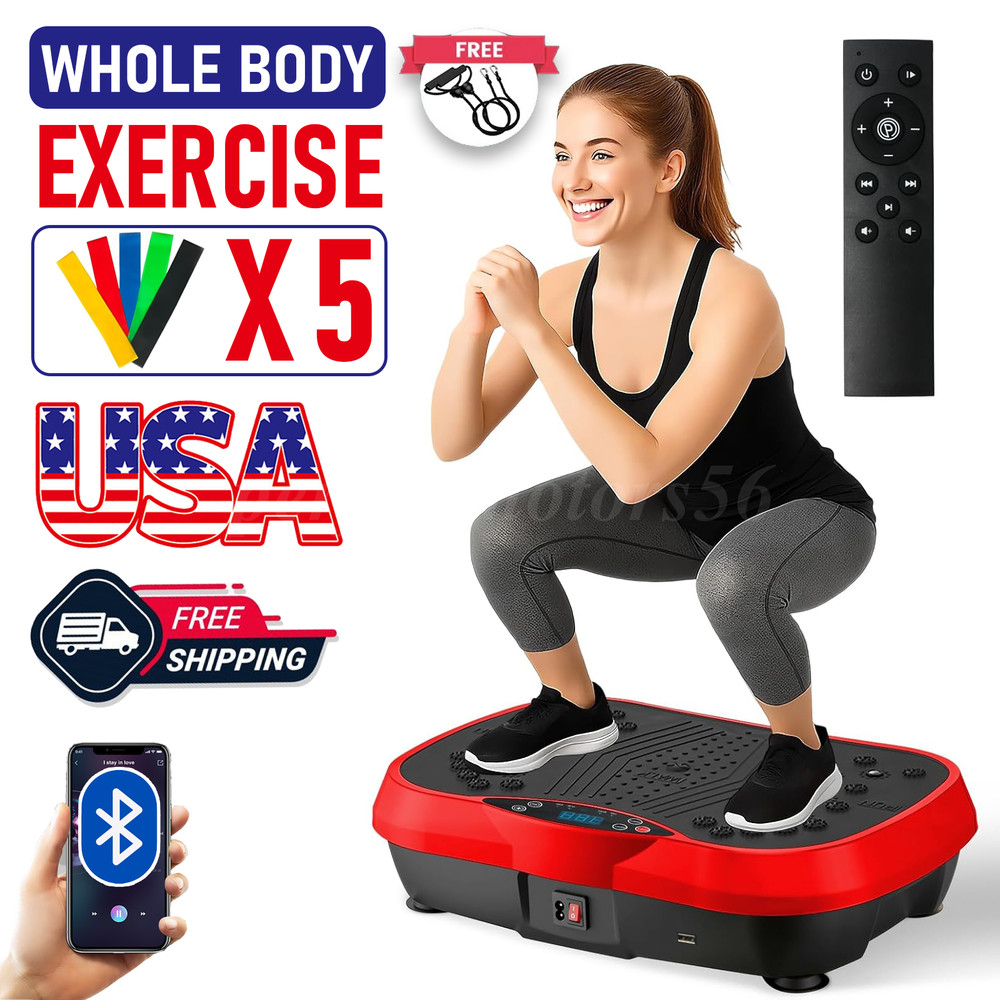 Vibration Platform Plate Whole Body Fat Burner Machine Auto 9-Speed Adjustment