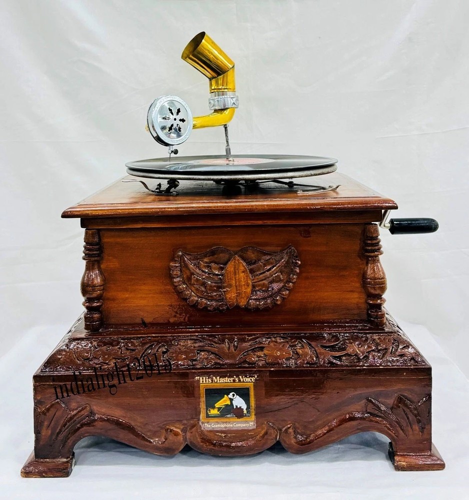 HMV Vintage Gramophone Fully Functional Working Phonograph win-up record player