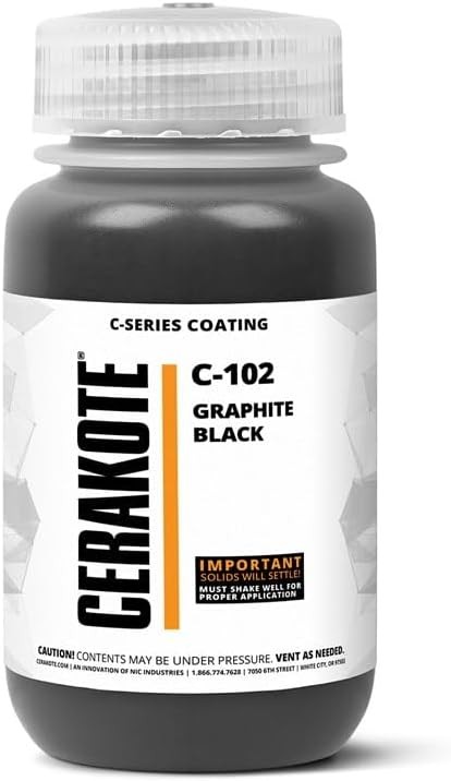 Cerakote C-Series Air Cure Ceramic Coating C-102P Graphite Black (16oz)
