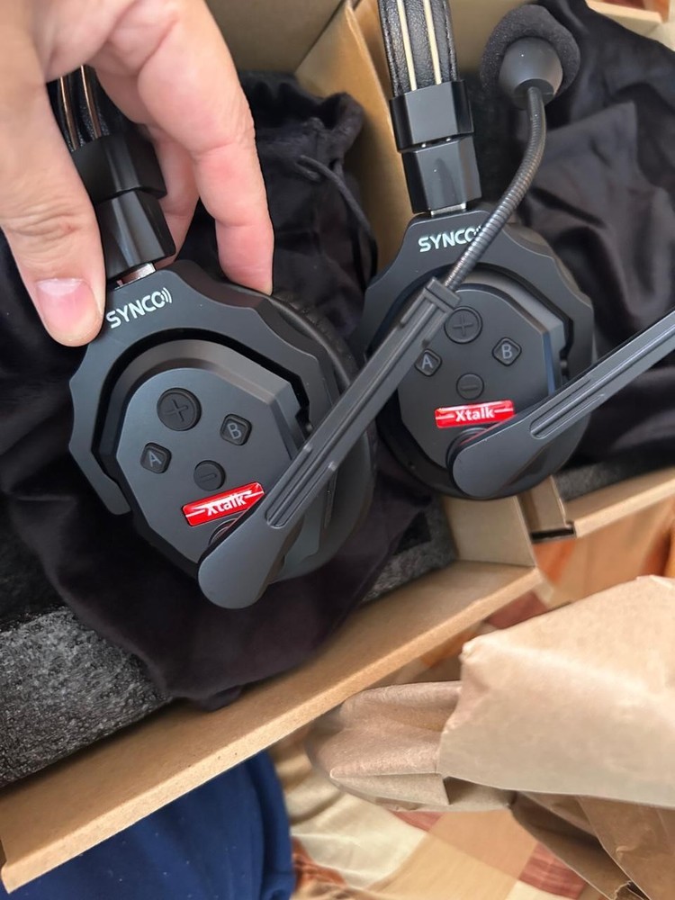 SYNCO XTALK X2 Wireless Intercom Headset System 2.4GHz 350M/1148FT For 2 Persons